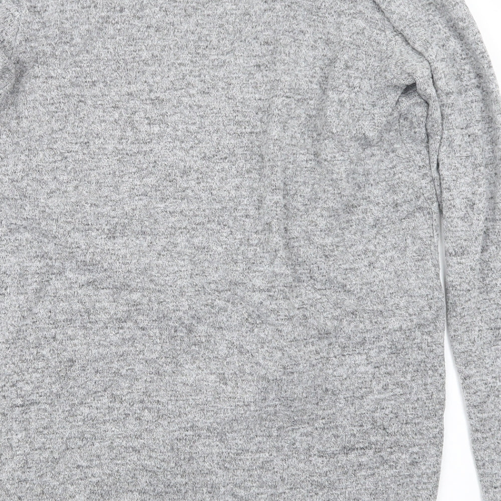 Nutmeg Womens Grey  Knit Cardigan Jumper Size 8