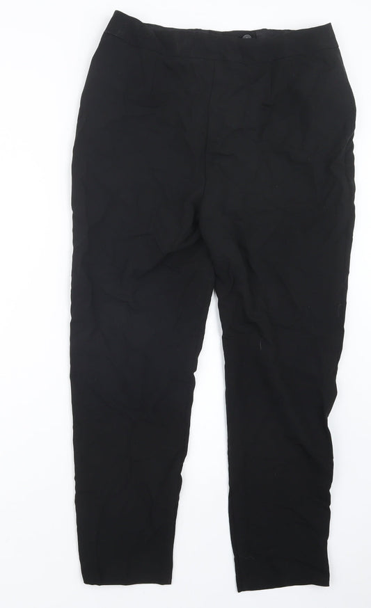 F&F Womens Black Trousers Size 10 L26 in