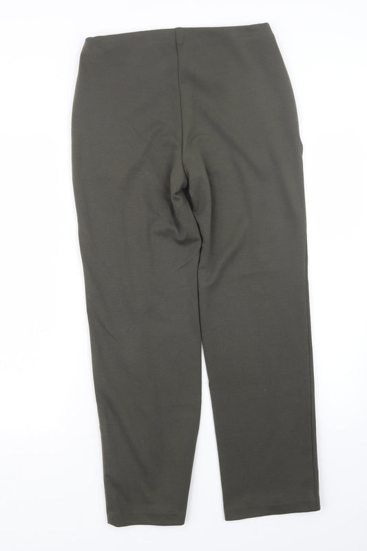 Classic Womens Green Trousers Size 10 L26.5 in