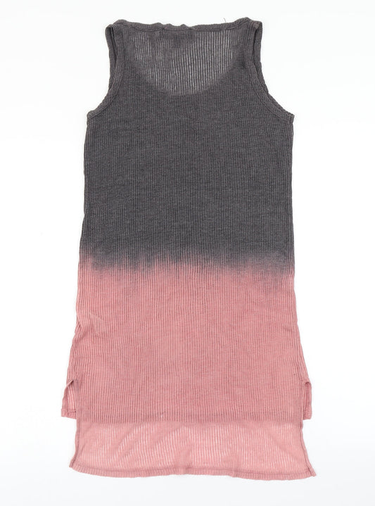 Topshop Womens Brown Colourblock Bodycon Size 8 - Ombre