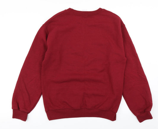 Gildan Womens Red   Pullover Sweatshirt Size S  - Christmas Sweater