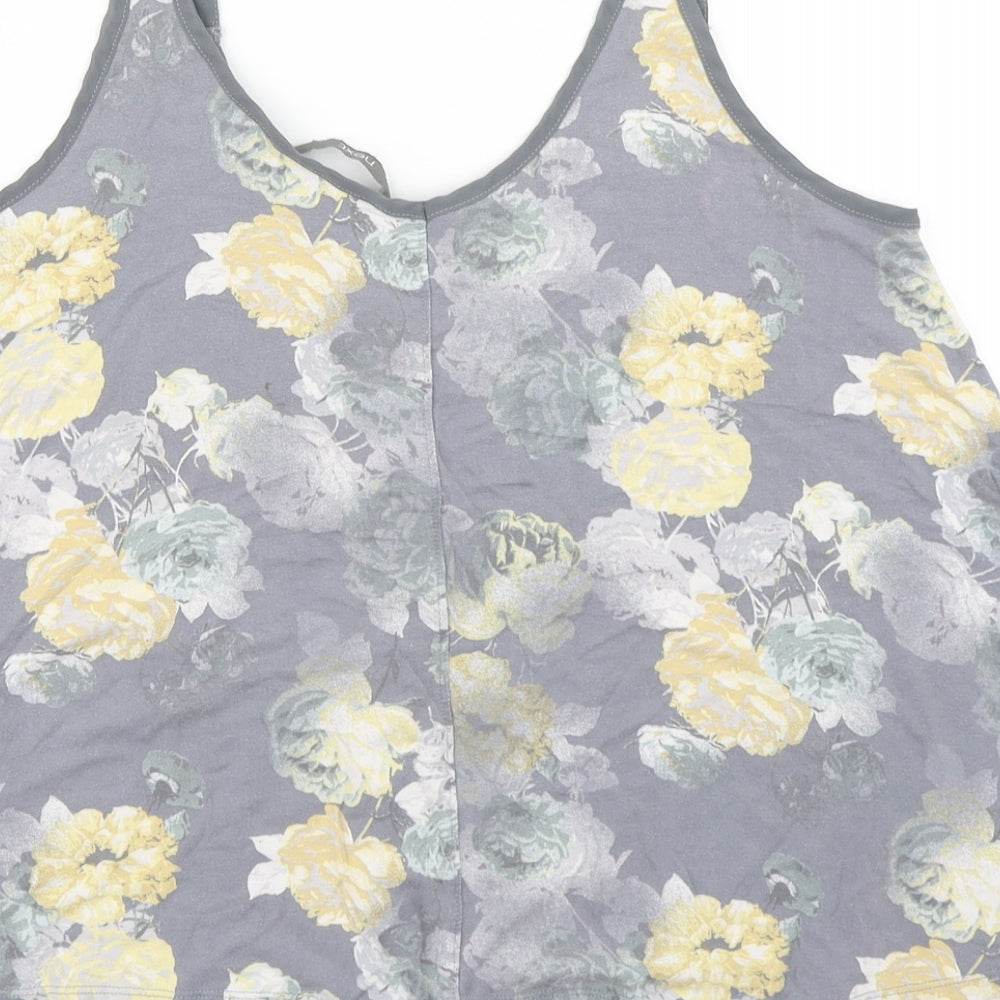 Womens UK Size 12 NEXT Grey Basic Tank
