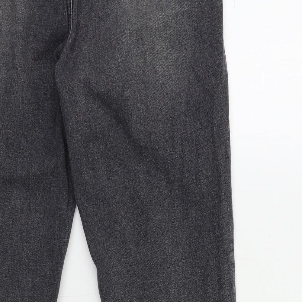 reality Womens Black Denim Mom Jeans Size S L26 in