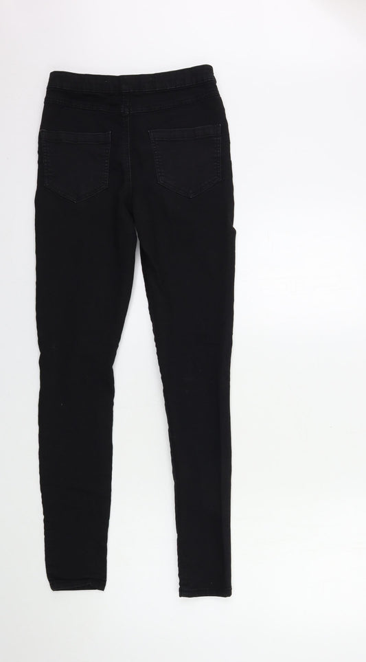 Denim & Co. Womens Black Denim Skinny Jeans Size 10 L30 in