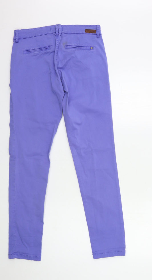 ROXI Womens Purple Chino Trousers Size 28 in L31 in