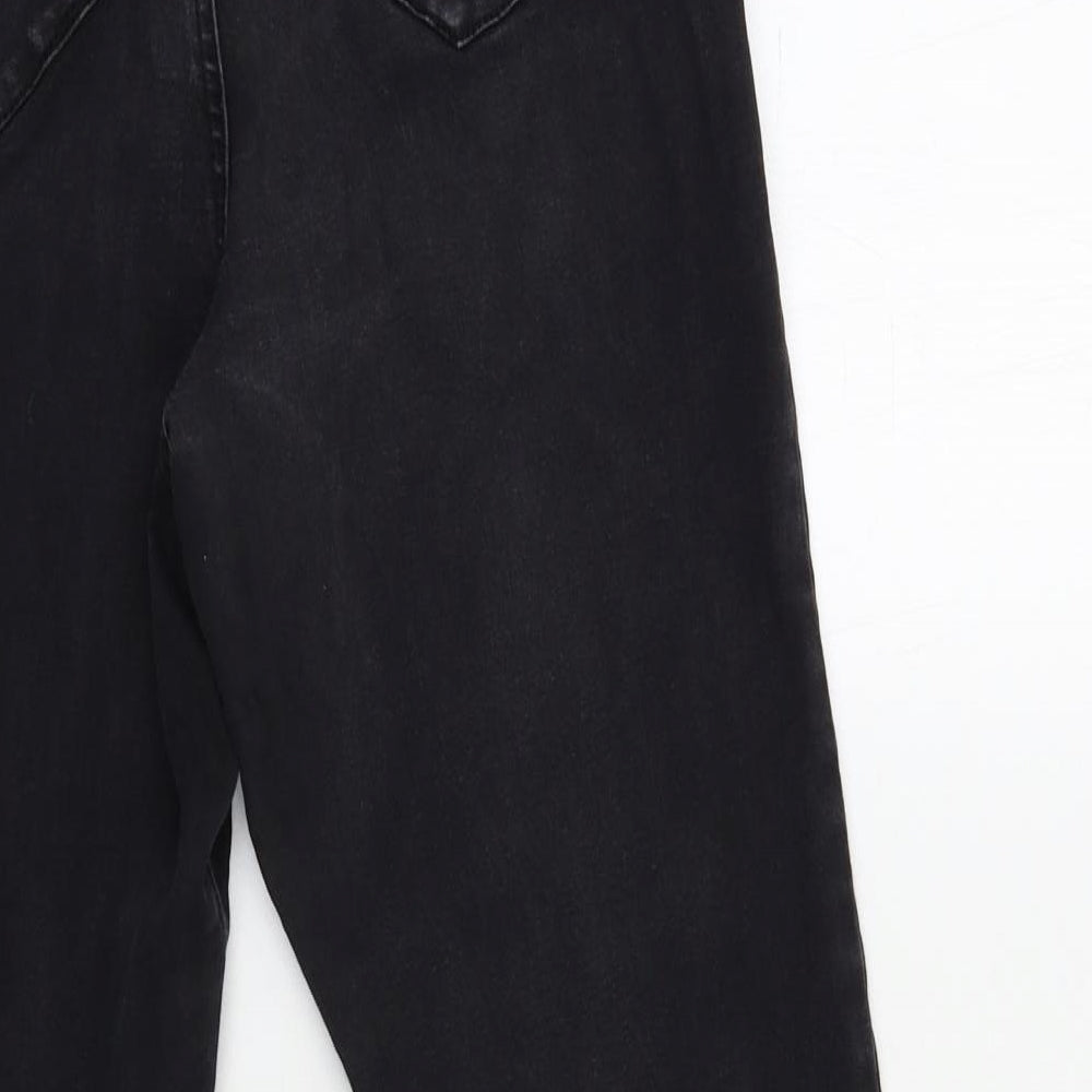 Denim & Co. Womens Black Denim Skinny Jeans Size 8 L26 in