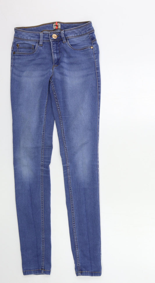 Additional front view of Only women’s blue denim skinny jeans, size S, 31-inch leg