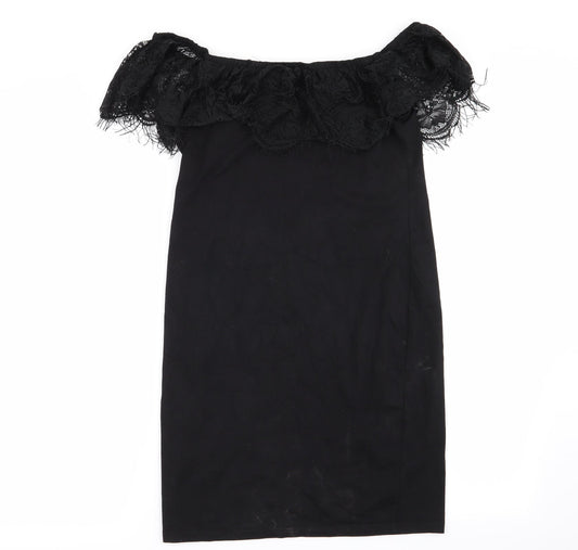 Miss Selfridge Womens Black Pencil Dress Size 12