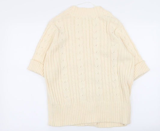 Damart Womens Beige Cape Jumper Size 14