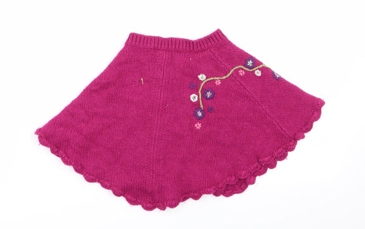 John Lewis Girls Purple Floral Flare Skirt Size 9-12 Months