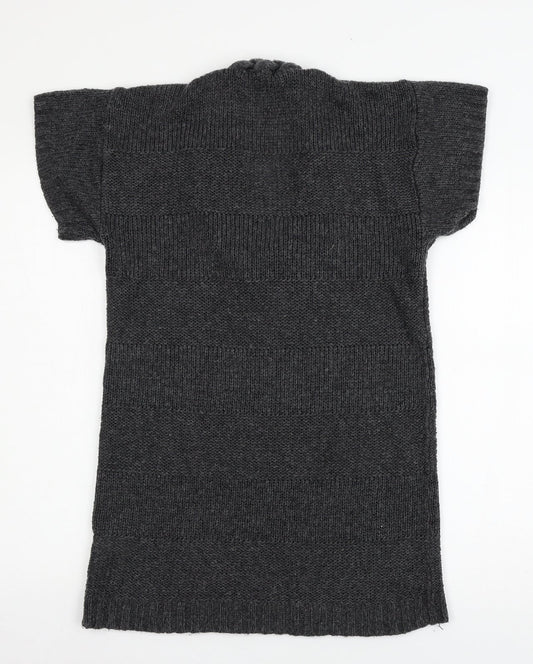 Womens UK Size S ICHI Grey Pullover Jumper