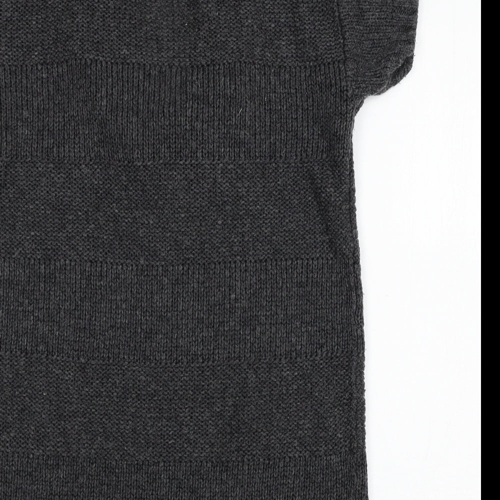 Womens UK Size S ICHI Grey Pullover Jumper