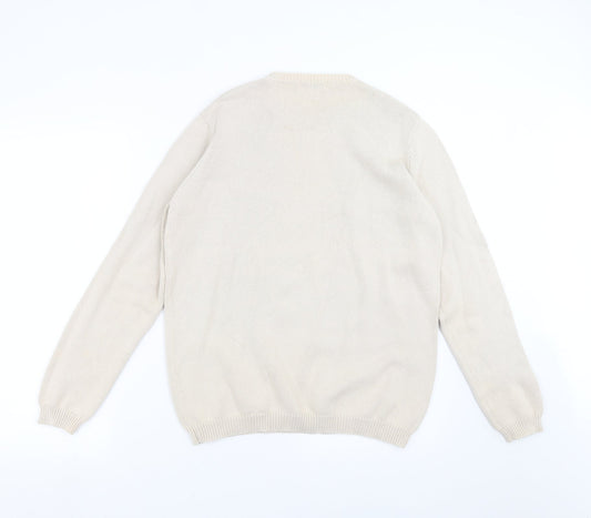 Essentials Womens Beige Knit Pullover Jumper Size 14