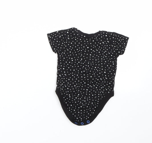 George Baby Black Spotted Babygrow One-Piece Size 3-6 Months