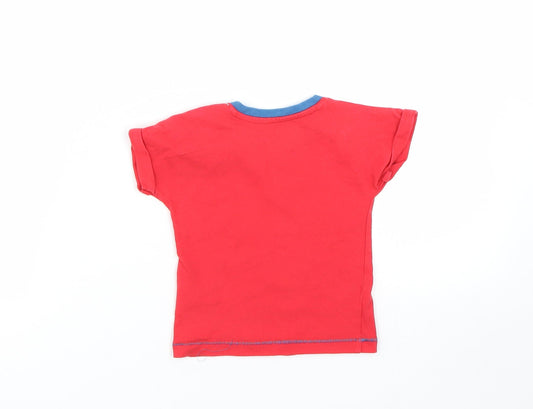 Lulaby Baby Red Basic T-Shirt Size 6-9 Months