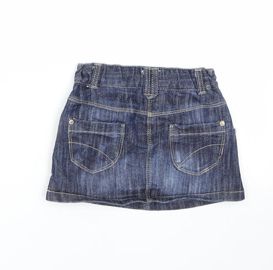NEXT Girls Blue Denim Mini Skirt Size 12-18 Months