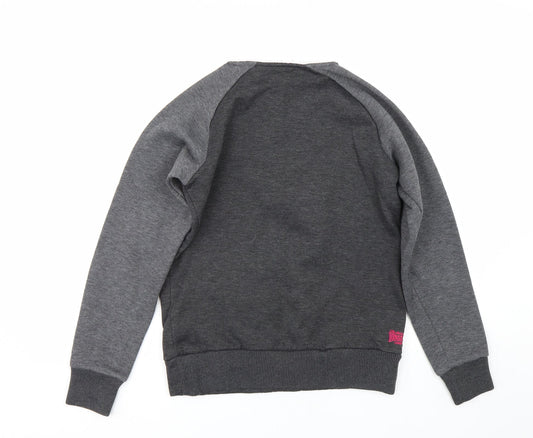 Lonsdale Womens Grey Pullover Sweatshirt Size M