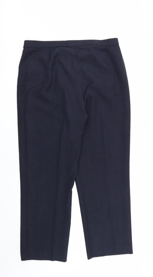 Womens UK Size 16 Berkertex Regular Fit Blue Trousers