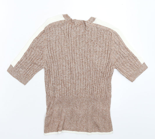Womens UK Size 12 Marks and Spencer Beige Pullover Jumper