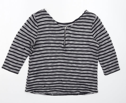 Womens UK Size 10 New Look Grey Pullover Jumper