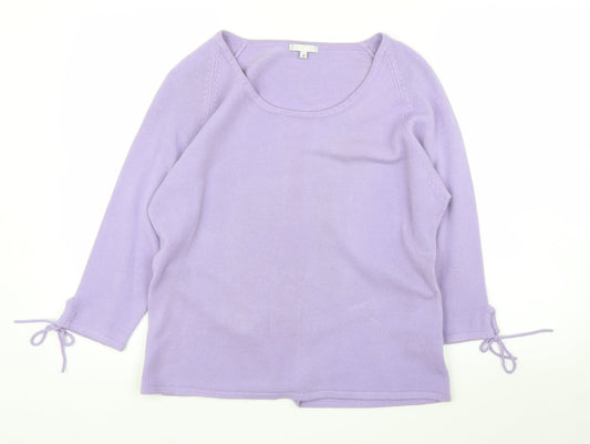 Womens UK Size 18 Alibi Purple Pullover Jumper