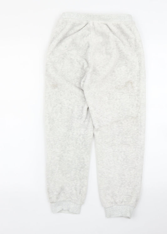 NEXT Girls Grey Animal Print Capri Pyjama Pants Size 9 Years - Leopard print