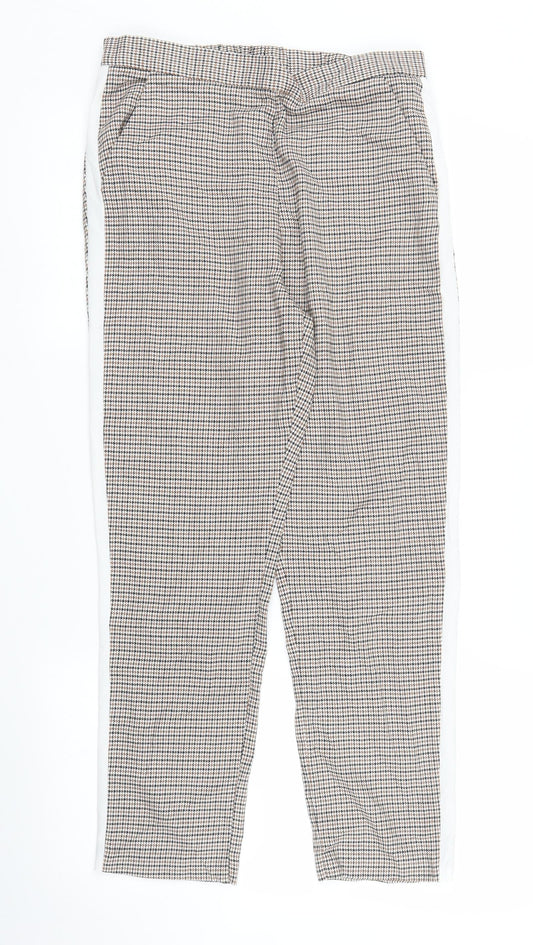 Womens UK Size 10 ASOS Regular Fit Capri Brown Trousers