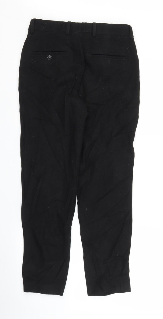 Topman Mens Black Capri Trousers Size 28 in L27 in