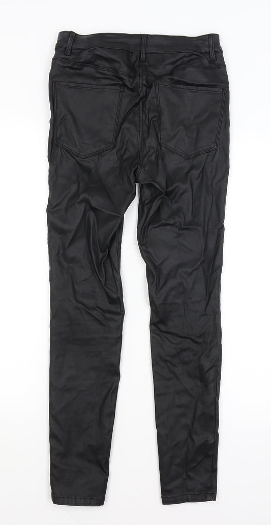 Womens UK Size 8 NEXT Regular Fit Black Trousers