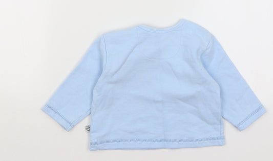 M&S Baby Blue Basic T-Shirt Size 3-6 Months - Puppy