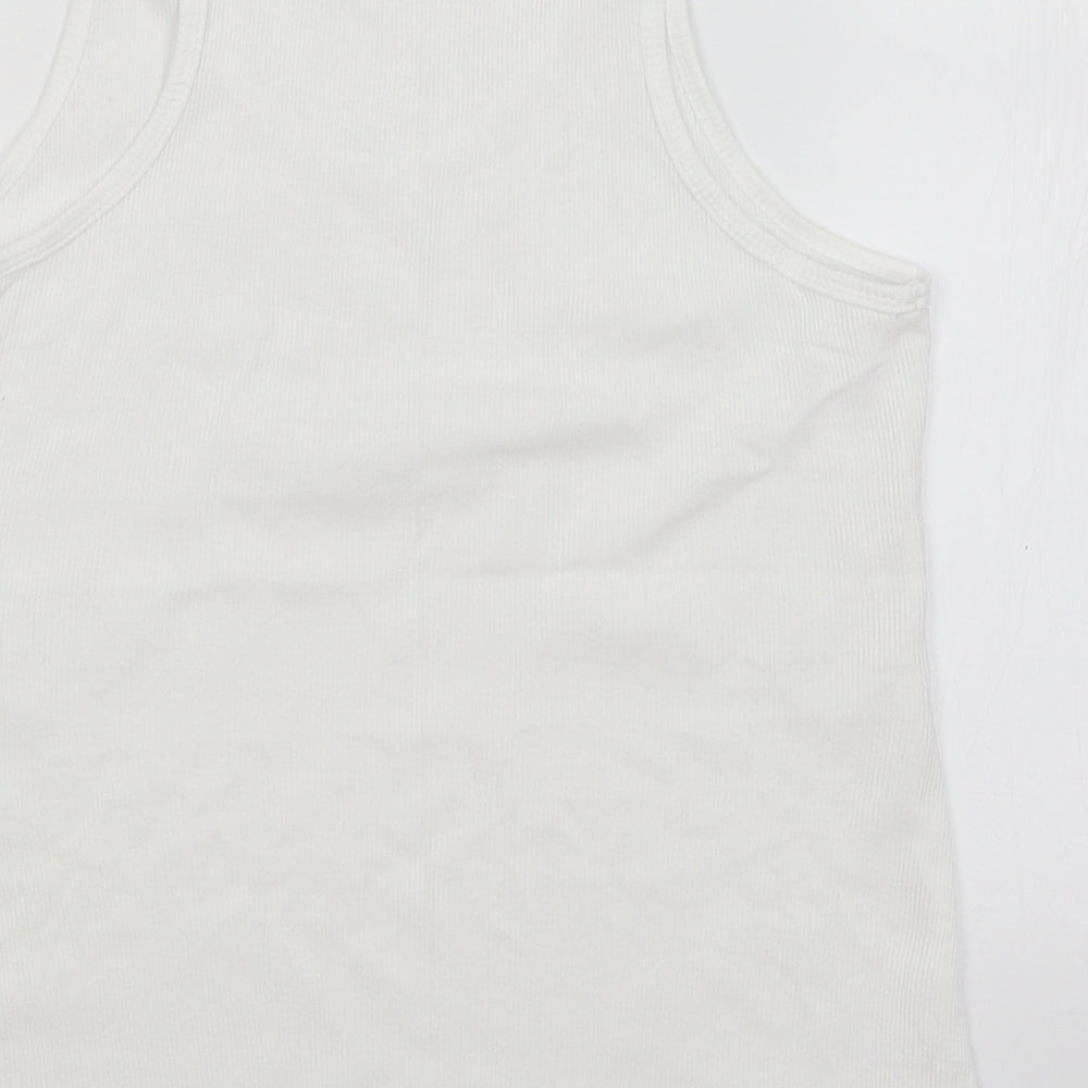 Womens UK Size 14 Select White Basic Tank