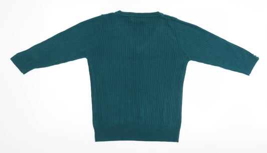 Donna Lewis Womens Black Pullover Jumper Size M