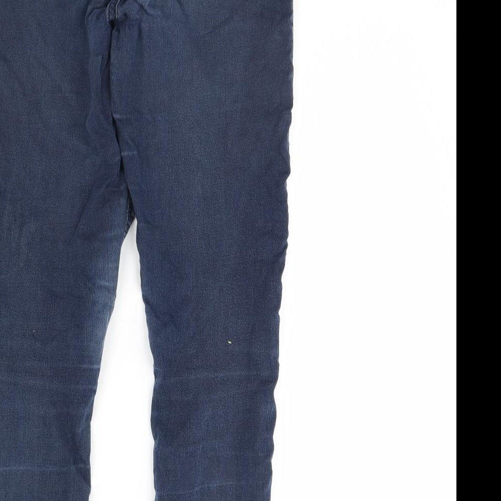 Topshop Womens Blue Denim Skinny Jeans Size 28 L30 in