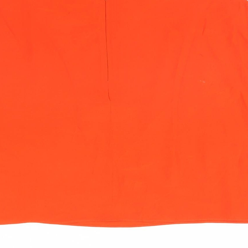 Womens UK Size XS MNG Orange Cropped Blouse