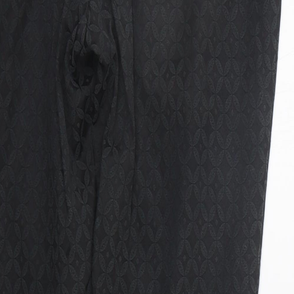 George Womens Black Geometric Trousers Size 8 L27 in