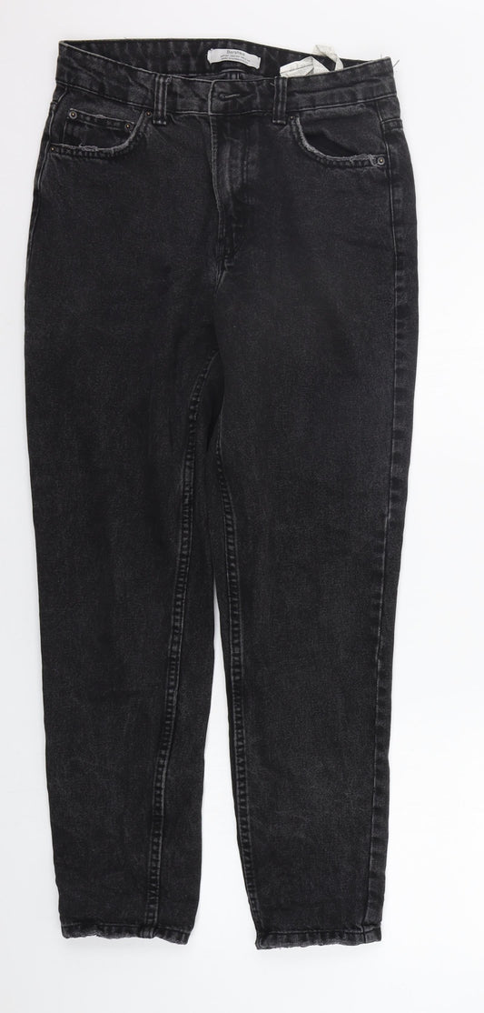 Berksha Womens Black Straight Jeans Size 8 L29 in