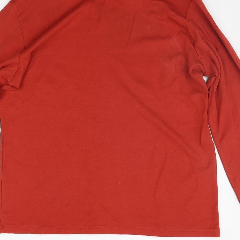 Womens UK Size L EWM Red Basic T-Shirt