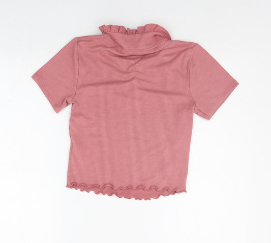Primark Womens Pink Basic Polo Size 2XS
