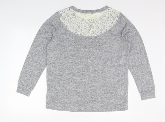 F&F Womens Grey Pullover Jumper Size 18