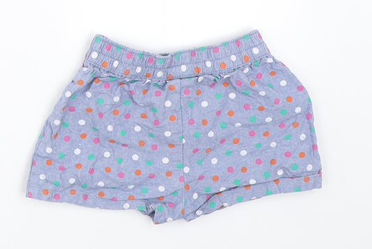 Jainco Girls Blue Polka Dot Cropped Trousers Size 6-9 Months