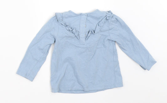TU Girls Blue Basic T-Shirt Size 3-6 Months