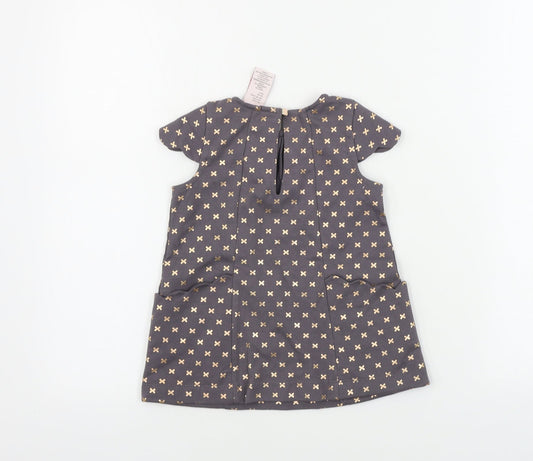 Catherine Malandrino Girls Grey A-Line Size 24 Months