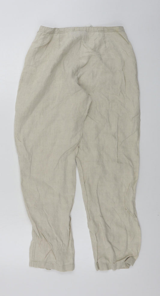 Womens UK Size 28 in in wear Regular Fit Beige Trousers