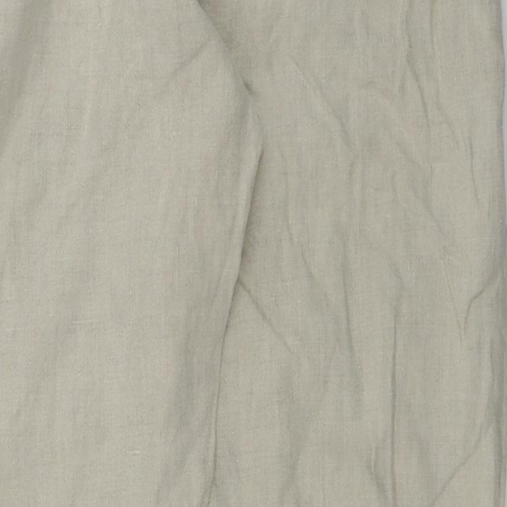 Womens UK Size 28 in in wear Regular Fit Beige Trousers