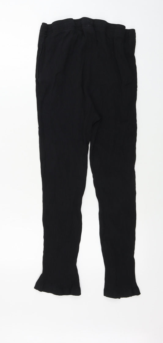 Womens UK Size 12 Damart Regular Fit Black Trousers