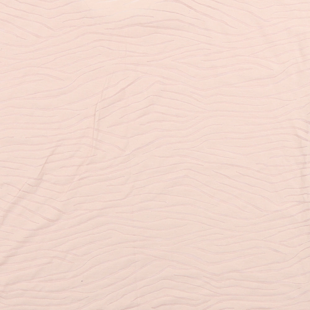 F&F Womens Pink Animal Print Basic T-Shirt Size 12