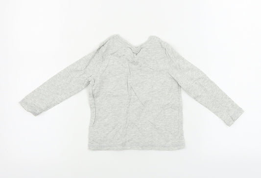 NEXT Girls White Striped Basic T-Shirt Size 2 Years