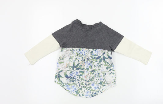 NEXT Girls Grey Basic T-Shirt Size 12-18 Months