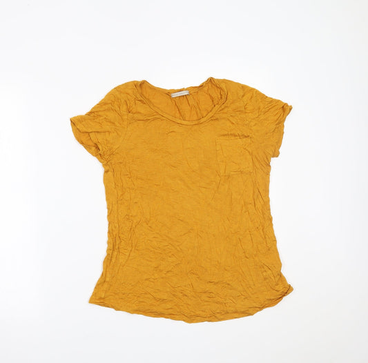 Active Basic Womens Yellow Basic T-Shirt Size M