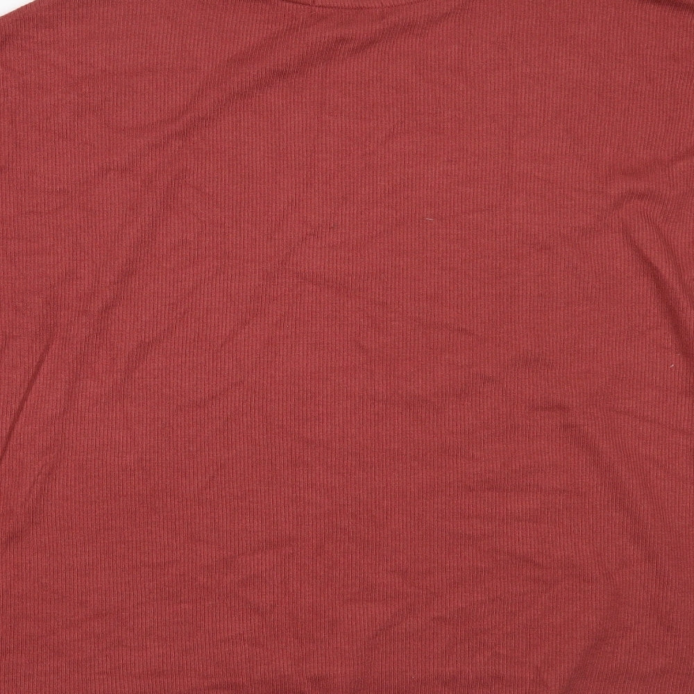 Primark Womens Red Basic Polo Size M